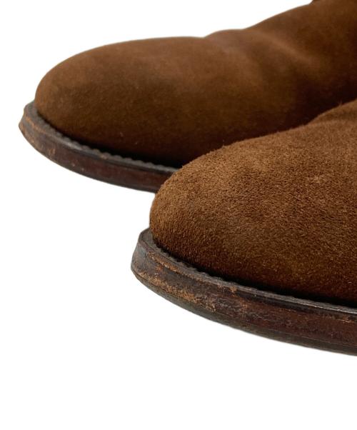 LOAKE 1880（ローク）LOAKE 1880 (ローク) スウェードプレーントゥシューズ ブラウン サイズ:8の古着・服飾アイテム