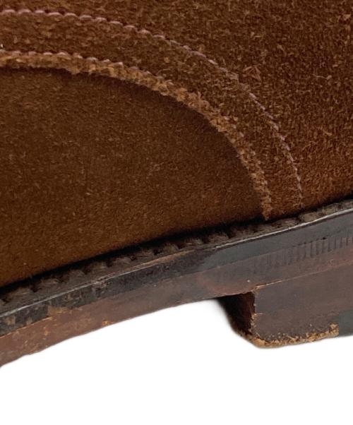 LOAKE 1880（ローク）LOAKE 1880 (ローク) スウェードプレーントゥシューズ ブラウン サイズ:8の古着・服飾アイテム