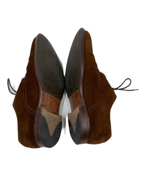 LOAKE 1880（ローク）LOAKE 1880 (ローク) スウェードプレーントゥシューズ ブラウン サイズ:8の古着・服飾アイテム