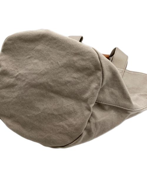 MARGARET HOWELL idea（マーガレット ハウエル アイディア）MARGARET HOWELL idea (マーガレット ハウエル アイディア) キャンバスハンドバッグ ベージュの古着・服飾アイテム