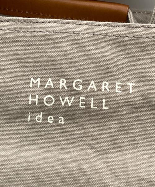 MARGARET HOWELL idea（マーガレット ハウエル アイディア）MARGARET HOWELL idea (マーガレット ハウエル アイディア) キャンバスハンドバッグ ベージュの古着・服飾アイテム