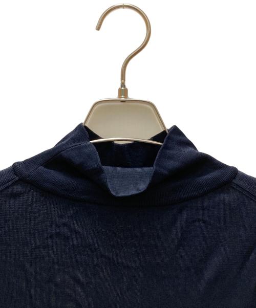 Dior（ディオール）DIOR (ディオール) ハイネックロゴニット ネイビー×グレー サイズ:Ⅼの古着・服飾アイテム