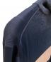 中古・古着 DIOR (ディオール) ハイネックロゴニット ネイビー×グレー サイズ:Ⅼ：15000円