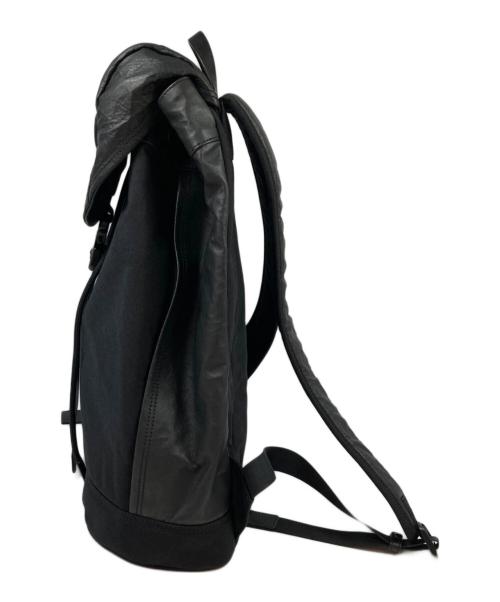 ATTITU（アティテュ）ATTITU (アティテュ) CORDURA®×レザー コンビソフトバックパック ブラックの古着・服飾アイテム