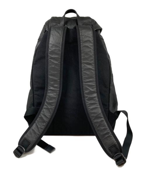 ATTITU（アティテュ）ATTITU (アティテュ) CORDURA®×レザー コンビソフトバックパック ブラックの古着・服飾アイテム