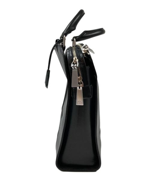 aniary（アニアリ）aniary (アニアリ) 裏地カモ柄 3層レザーブリーフケース ブラックの古着・服飾アイテム