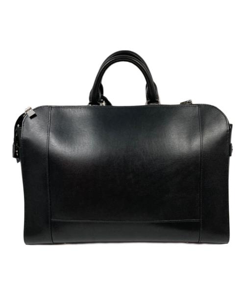 aniary（アニアリ）aniary (アニアリ) 裏地カモ柄 3層レザーブリーフケース ブラックの古着・服飾アイテム