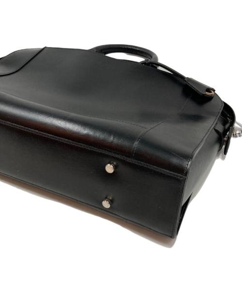 aniary（アニアリ）aniary (アニアリ) 裏地カモ柄 3層レザーブリーフケース ブラックの古着・服飾アイテム