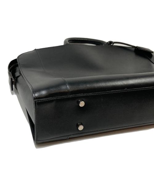 aniary（アニアリ）aniary (アニアリ) 裏地カモ柄 3層レザーブリーフケース ブラックの古着・服飾アイテム