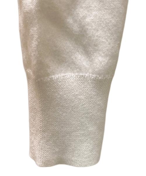 theory（セオリー）theory (セオリー) ダブルジップ ドライバーズニット ホワイト サイズ:Ⅼの古着・服飾アイテム