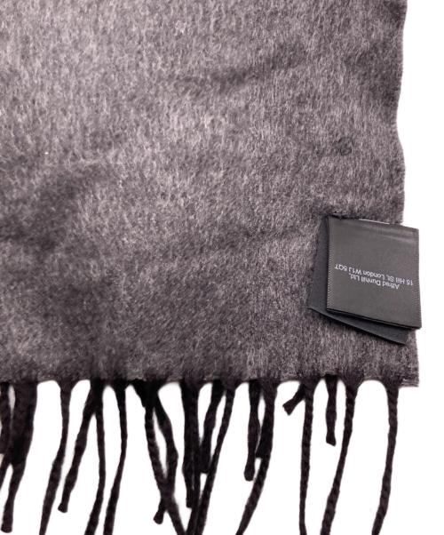 dunhill（ダンヒル）dunhill (ダンヒル) カシミア シルクマフラー グレーの古着・服飾アイテム