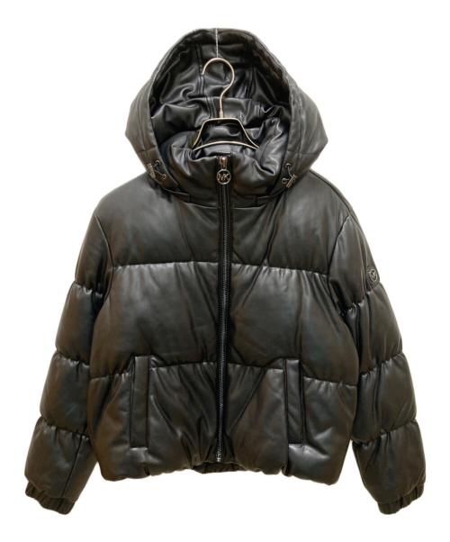 MICHAEL KORS（マイケルコース）MICHAEL KORS (マイケルコース) フェイクレザー中綿ジャケット ブラック サイズ:Mの古着・服飾アイテム