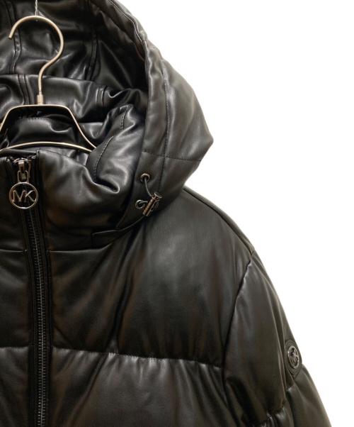 MICHAEL KORS（マイケルコース）MICHAEL KORS (マイケルコース) フェイクレザー中綿ジャケット ブラック サイズ:Mの古着・服飾アイテム