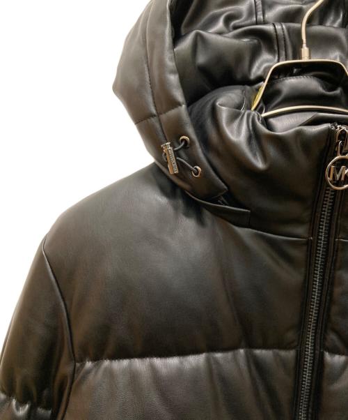 MICHAEL KORS（マイケルコース）MICHAEL KORS (マイケルコース) フェイクレザー中綿ジャケット ブラック サイズ:Mの古着・服飾アイテム