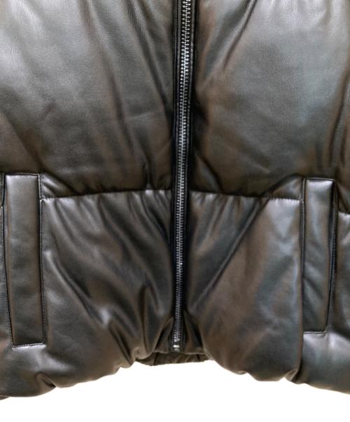MICHAEL KORS（マイケルコース）MICHAEL KORS (マイケルコース) フェイクレザー中綿ジャケット ブラック サイズ:Mの古着・服飾アイテム