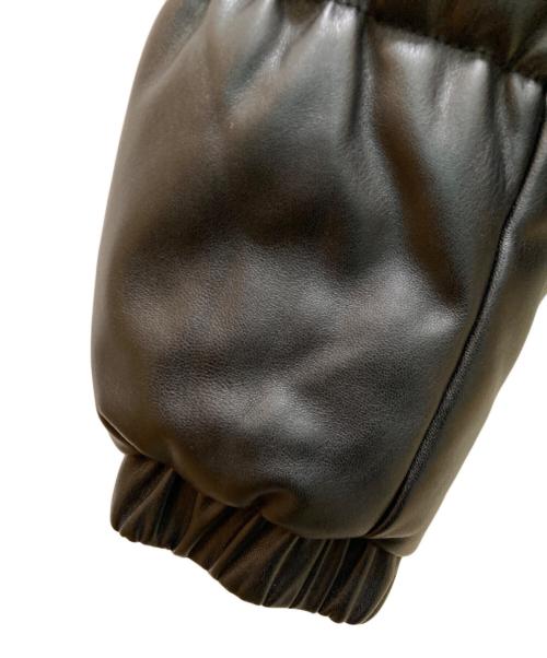 MICHAEL KORS（マイケルコース）MICHAEL KORS (マイケルコース) フェイクレザー中綿ジャケット ブラック サイズ:Mの古着・服飾アイテム