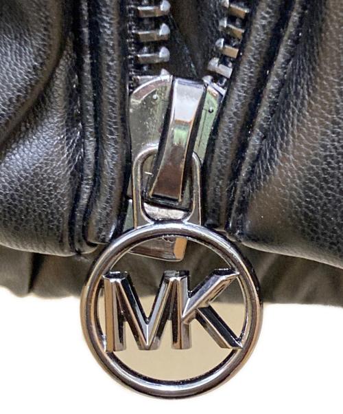 MICHAEL KORS（マイケルコース）MICHAEL KORS (マイケルコース) フェイクレザー中綿ジャケット ブラック サイズ:Mの古着・服飾アイテム