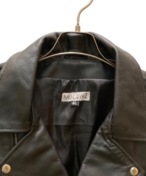 MOLAWZ（モローズ）MOLAWZ (モローズ) 水牛革 ダブルライダースジャケット ブラック サイズ:５Ⅼの古着・服飾アイテム