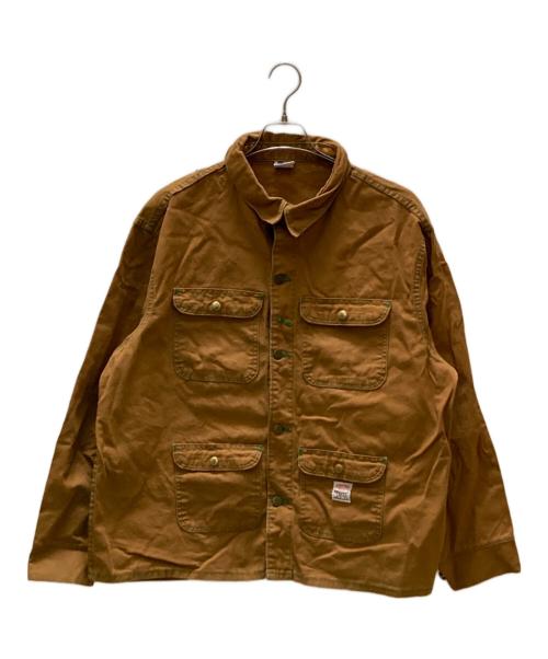 Pointer（ポインター）POINTER (ポインター) ヴィンテージダックカバーオール ブラウン サイズ:48の古着・服飾アイテム
