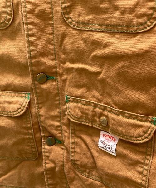 Pointer（ポインター）POINTER (ポインター) ヴィンテージダックカバーオール ブラウン サイズ:48の古着・服飾アイテム