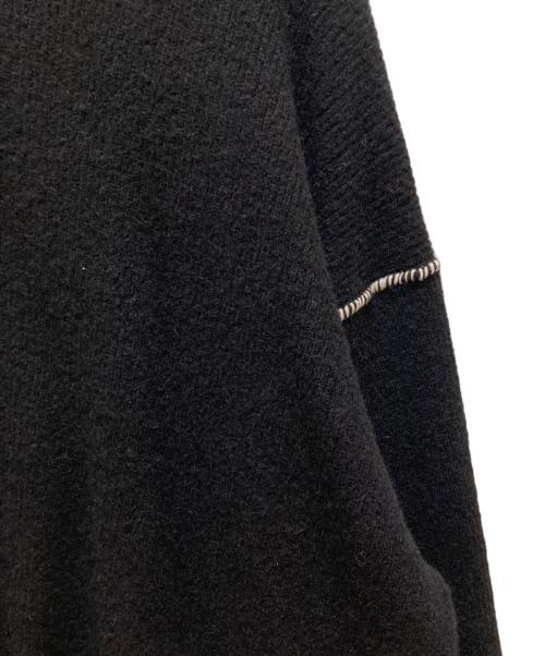 Dulcamara（ドゥルカマラ）Dulcamara (ドゥルカマラ) スタンドカラーニットカーディガン ブラック サイズ:１の古着・服飾アイテム
