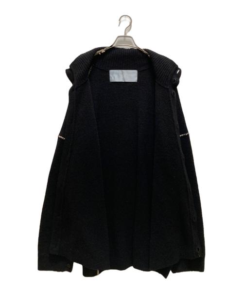 Dulcamara（ドゥルカマラ）Dulcamara (ドゥルカマラ) スタンドカラーニットカーディガン ブラック サイズ:１の古着・服飾アイテム