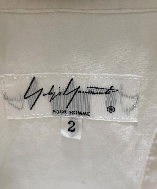 Yohji Yamamoto pour homme（ヨウジヤマモト プールオム）Yohji Yamamoto pour homme (ヨウジヤマモト プールオム) 三重襟シャツ ホワイト サイズ:2の古着・服飾アイテム