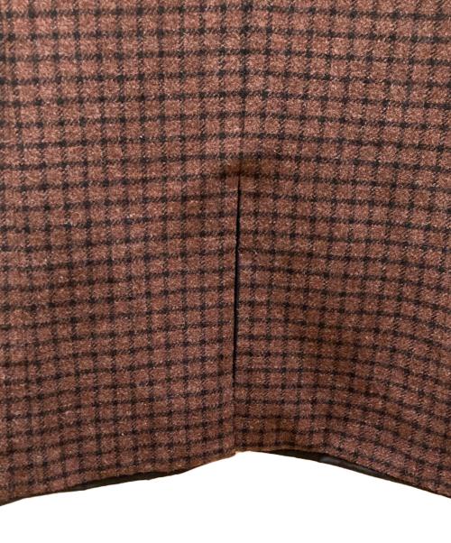 SUNSEA（サンシー）SUNSEA (サンシー) リバーシブルネットワークチェックジャケット ブラウン サイズ:3の古着・服飾アイテム