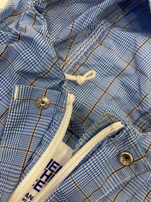 THE NORTH FACE（ザ ノース フェイス）THE NORTH FACE eYe COMME des GARCONS JUNYAWATANABE MAN (アイ コム デ ギャルソン ジュンヤ ワタナベ マン) コラボチェックアノラックパーカー ブルー サイズ:Sの古着・服飾アイテム