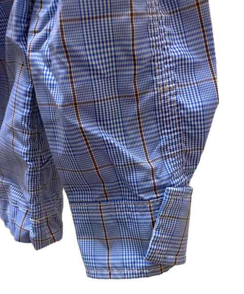 THE NORTH FACE（ザ ノース フェイス）THE NORTH FACE eYe COMME des GARCONS JUNYAWATANABE MAN (アイ コム デ ギャルソン ジュンヤ ワタナベ マン) コラボチェックアノラックパーカー ブルー サイズ:Sの古着・服飾アイテム