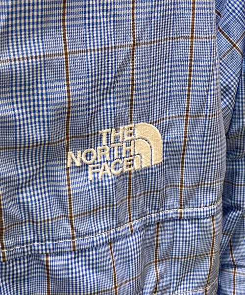THE NORTH FACE（ザ ノース フェイス）THE NORTH FACE eYe COMME des GARCONS JUNYAWATANABE MAN (アイ コム デ ギャルソン ジュンヤ ワタナベ マン) コラボチェックアノラックパーカー ブルー サイズ:Sの古着・服飾アイテム