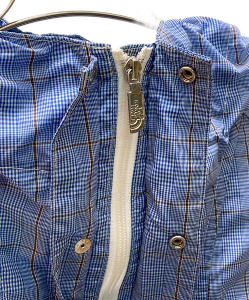 THE NORTH FACE（ザ ノース フェイス）THE NORTH FACE eYe COMME des GARCONS JUNYAWATANABE MAN (アイ コム デ ギャルソン ジュンヤ ワタナベ マン) コラボチェックアノラックパーカー ブルー サイズ:Sの古着・服飾アイテム