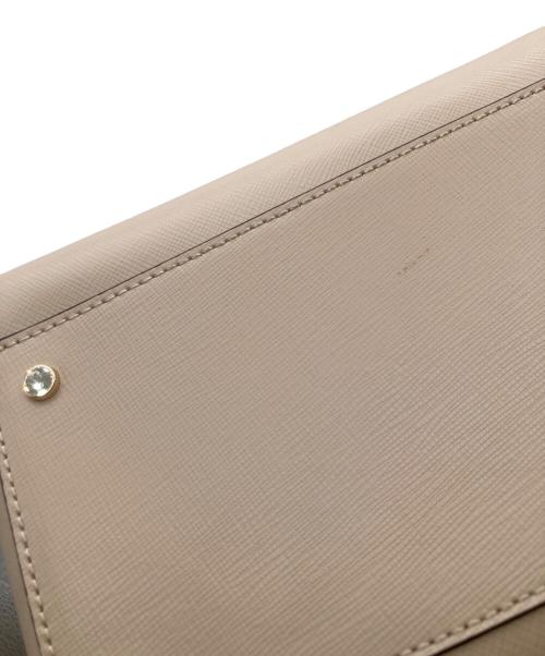 Kate Spade（ケイトスペード）Kate Spade (ケイトスペード) ステイシー カラーブロック ラップトップ トートバッグ ベージュ×ホワイトの古着・服飾アイテム