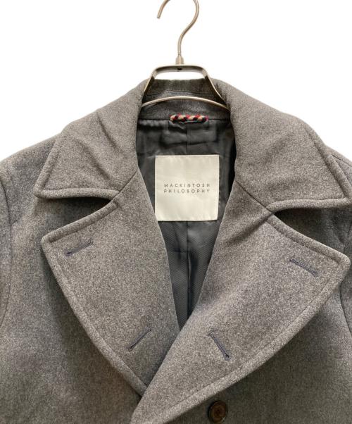 MACKINTOSH PHILOSOPHY（マッキントッシュ フィロソフィー）MACKINTOSH PHILOSOPHY (マッキントッシュ フィロソフィー) アドミラルメルトン Pコート グレー サイズ:４０の古着・服飾アイテム
