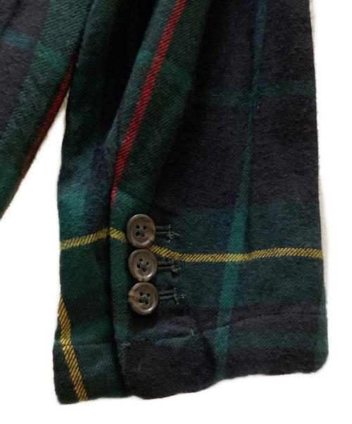 POLO RALPH LAUREN（ポロ・ラルフローレン）POLO RALPH LAUREN (ポロ・ラルフローレン) コットンフランネル3Bチェックテーラードジャケット グリーン サイズ:Sの古着・服飾アイテム