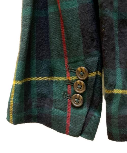 POLO RALPH LAUREN（ポロ・ラルフローレン）POLO RALPH LAUREN (ポロ・ラルフローレン) コットンフランネル3Bチェックテーラードジャケット グリーン サイズ:Sの古着・服飾アイテム