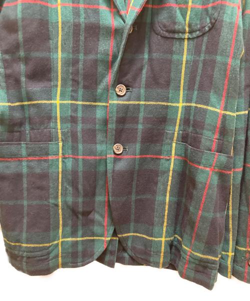 POLO RALPH LAUREN（ポロ・ラルフローレン）POLO RALPH LAUREN (ポロ・ラルフローレン) コットンフランネル3Bチェックテーラードジャケット グリーン サイズ:Sの古着・服飾アイテム
