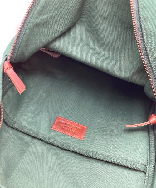 POLO RALPH LAUREN（ポロ・ラルフローレン）POLO RALPH LAUREN (ポロ・ラルフローレン) POLO BEAR BACKPACK グリーンの古着・服飾アイテム