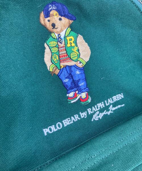 POLO RALPH LAUREN（ポロ・ラルフローレン）POLO RALPH LAUREN (ポロ・ラルフローレン) POLO BEAR BACKPACK グリーンの古着・服飾アイテム