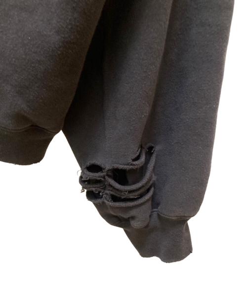 BALENCIAGA（バレンシアガ）BALENCIAGA (バレンシアガ) キャップスデストロイドフーディープルオーバー ブラック サイズ:XXSの古着・服飾アイテム