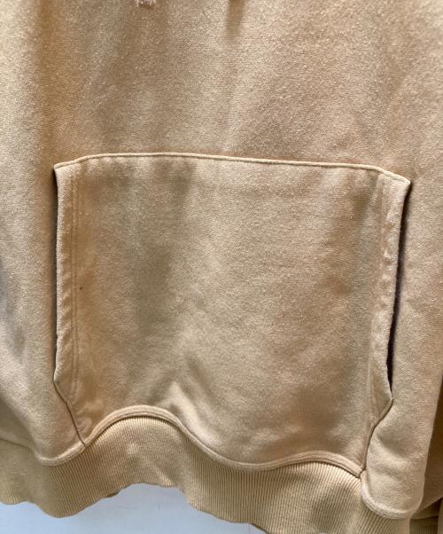 stussy（ステューシー）stussy (ステューシー) バアックアップリケ プルオーバーパーカー ベージュ サイズ:Ⅼの古着・服飾アイテム