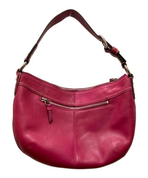 COACH（コーチ）COACH (コーチ) エルゴ レザーワンショルダーバッグ ピンクの古着・服飾アイテム