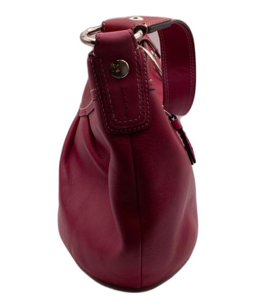 COACH（コーチ）COACH (コーチ) エルゴ レザーワンショルダーバッグ ピンクの古着・服飾アイテム