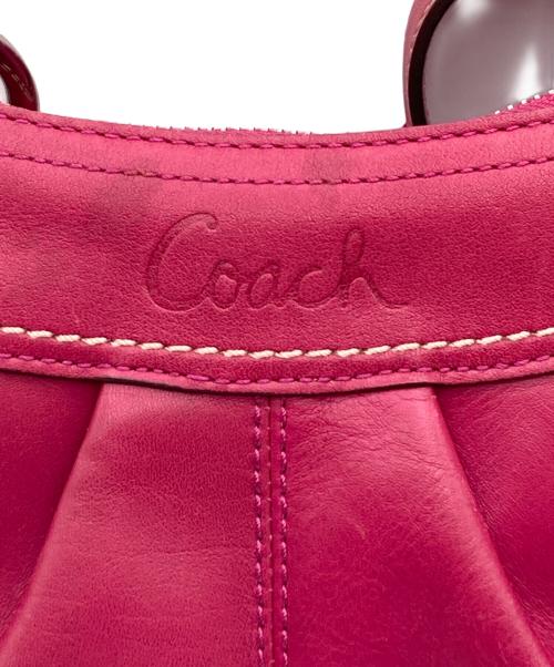 COACH（コーチ）COACH (コーチ) エルゴ レザーワンショルダーバッグ ピンクの古着・服飾アイテム