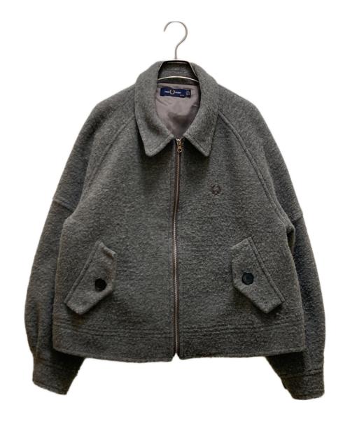 FRED PERRY（フレッドペリー）FRED PERRY (フレッドペリー) ウール混 キャバン ジャケット グレー サイズ:UK10の古着・服飾アイテム