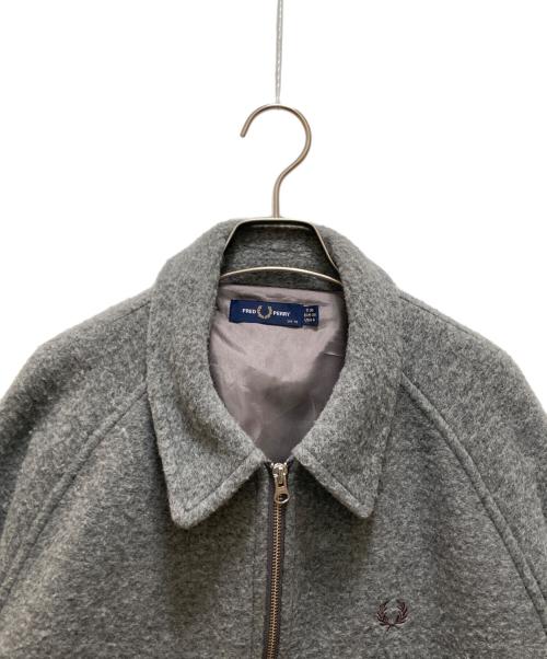 FRED PERRY（フレッドペリー）FRED PERRY (フレッドペリー) ウール混 キャバン ジャケット グレー サイズ:UK10の古着・服飾アイテム