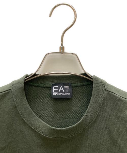 EMPORIO ARMANI（エンポリオ アルマーニ）EMPORIO ARMANI (エンポリオ アルマーニ) ロゴプリントスウエット グリーン サイズ:Mの古着・服飾アイテム