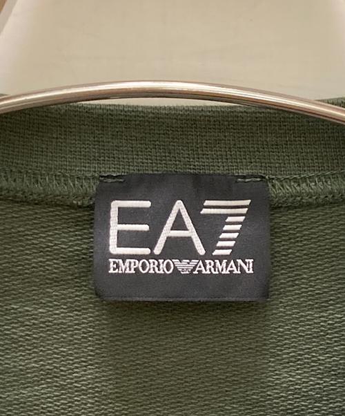EMPORIO ARMANI（エンポリオ アルマーニ）EMPORIO ARMANI (エンポリオ アルマーニ) ロゴプリントスウエット グリーン サイズ:Mの古着・服飾アイテム