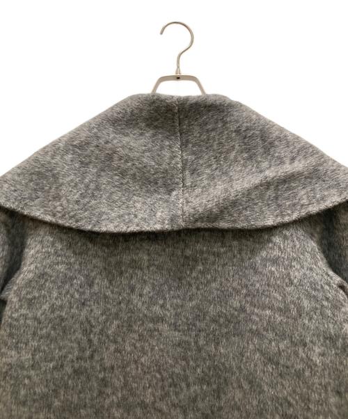 JENNE（ジェンヌ）JENNE (ジェンヌ) リバーウールシルクコート グレー サイズ:ＸＬの古着・服飾アイテム