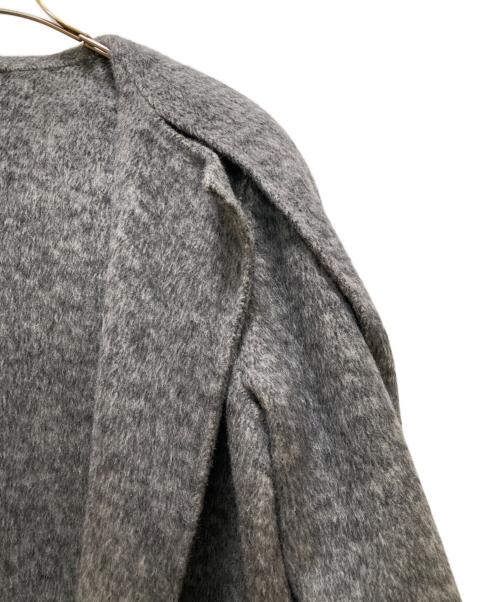 JENNE（ジェンヌ）JENNE (ジェンヌ) リバーウールシルクコート グレー サイズ:ＸＬの古着・服飾アイテム